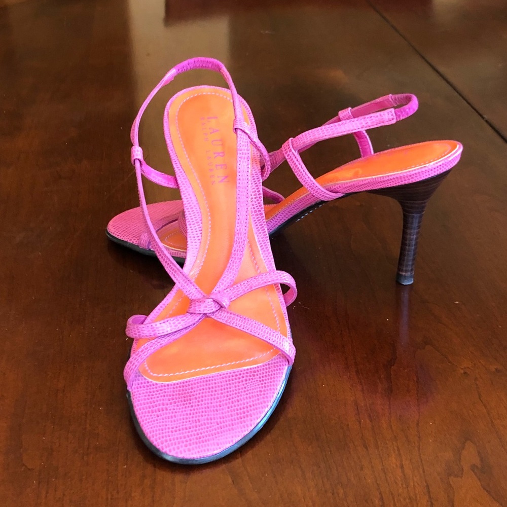Pink high heels, Size 6